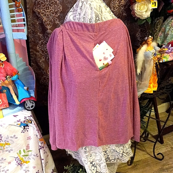Dusty Rose Madison style 2 pocket pleated skirt 2x - Picture 1 of 4